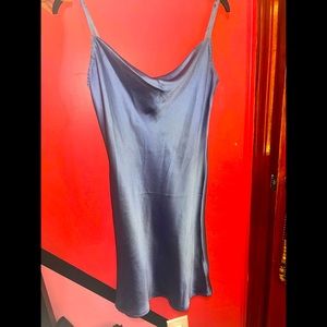 GUESS Dusky Blue Satin Dress